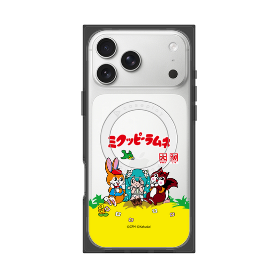 Premium Square Case with MagSafe［ Hatsune Miku × Kuppy Ramune - Package - Clear ］