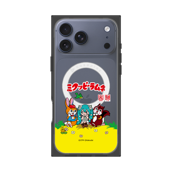 Premium Square Case with MagSafe［ Hatsune Miku × Kuppy Ramune - Package - Clear ］