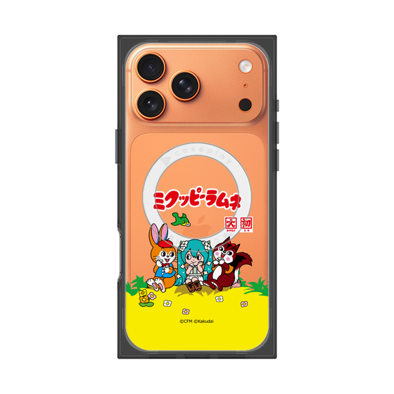 Premium Square Case with MagSafe［ Hatsune Miku × Kuppy Ramune - Package - Clear ］