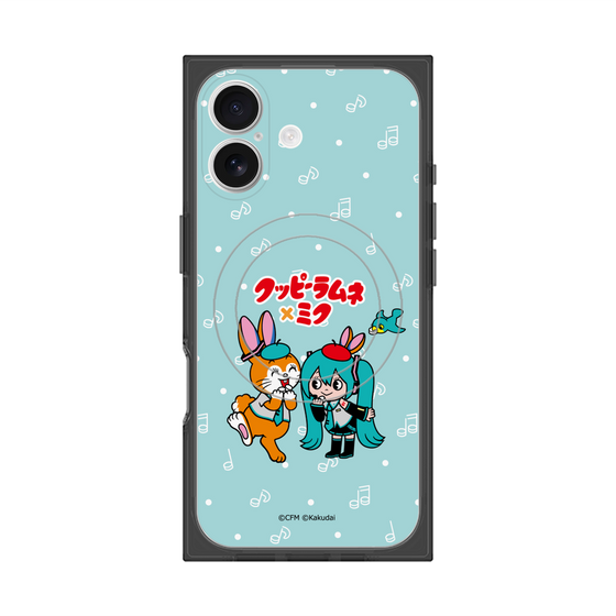 Premium Square Case with MagSafe［ Hatsune Miku × Kuppy Ramune - Hatsune Miku × Kuppy - Chibi Illustration ］