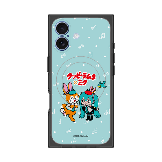 Premium Square Case with MagSafe［ Hatsune Miku × Kuppy Ramune - Hatsune Miku × Kuppy - Chibi Illustration ］