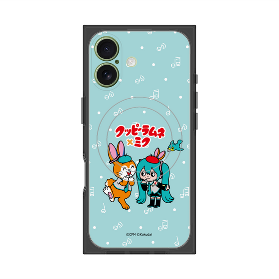 Premium Square Case with MagSafe［ Hatsune Miku × Kuppy Ramune - Hatsune Miku × Kuppy - Chibi Illustration ］