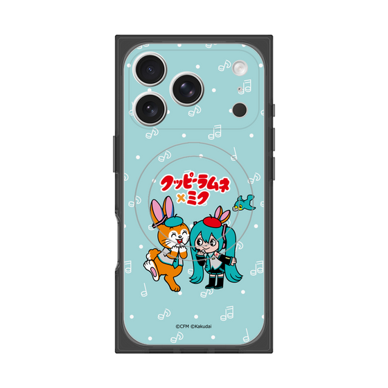 Premium Square Case with MagSafe［ Hatsune Miku × Kuppy Ramune - Hatsune Miku × Kuppy - Chibi Illustration ］