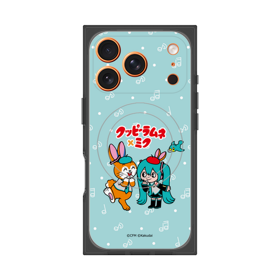 Premium Square Case with MagSafe［ Hatsune Miku × Kuppy Ramune - Hatsune Miku × Kuppy - Chibi Illustration ］