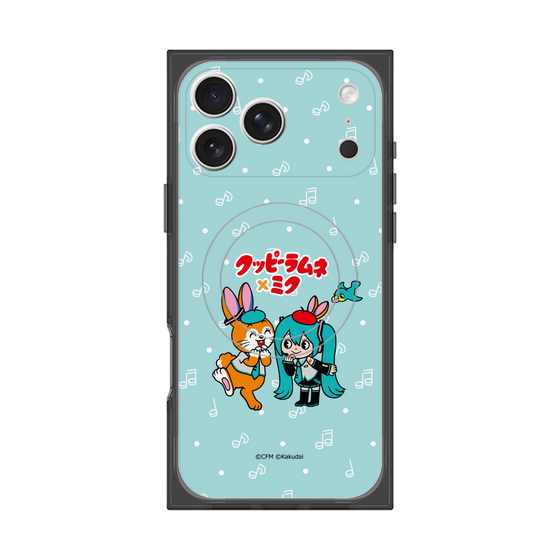 Premium Square Case with MagSafe［ Hatsune Miku × Kuppy Ramune - Hatsune Miku × Kuppy - Chibi Illustration ］