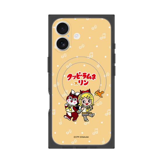 Premium Square Case with MagSafe［ Hatsune Miku × Kuppy Ramune - Kagamine Rin × Ram - Chibi Illustration ］
