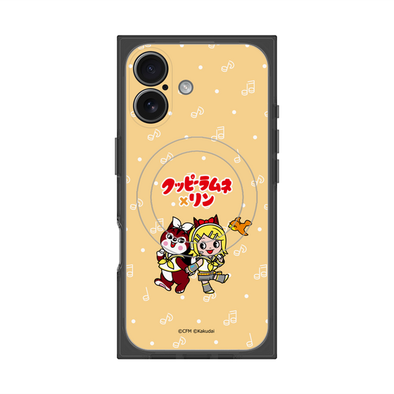 Premium Square Case with MagSafe［ Hatsune Miku × Kuppy Ramune - Kagamine Rin × Ram - Chibi Illustration ］