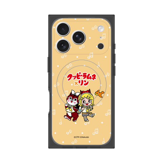 Premium Square Case with MagSafe［ Hatsune Miku × Kuppy Ramune - Kagamine Rin × Ram - Chibi Illustration ］