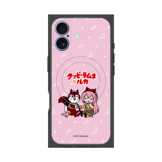 Premium Square Case with MagSafe［ Hatsune Miku × Kuppy Ramune - Megurine Luka × Ram - Chibi Illustration ］