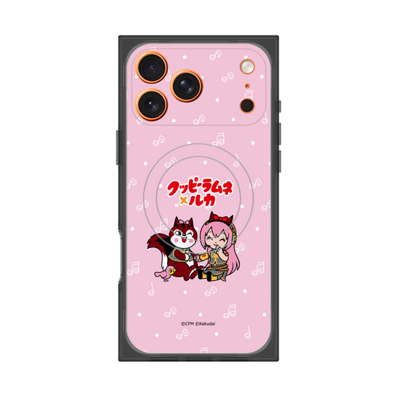 Premium Square Case with MagSafe［ Hatsune Miku × Kuppy Ramune - Megurine Luka × Ram - Chibi Illustration ］