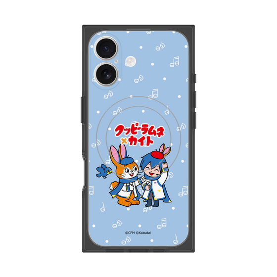 Premium Square Case with MagSafe［ Hatsune Miku × Kuppy Ramune - KAITO × Kuppy - Chibi Illustration ］