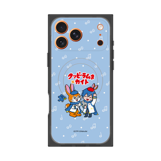 Premium Square Case with MagSafe［ Hatsune Miku × Kuppy Ramune - KAITO × Kuppy - Chibi Illustration ］