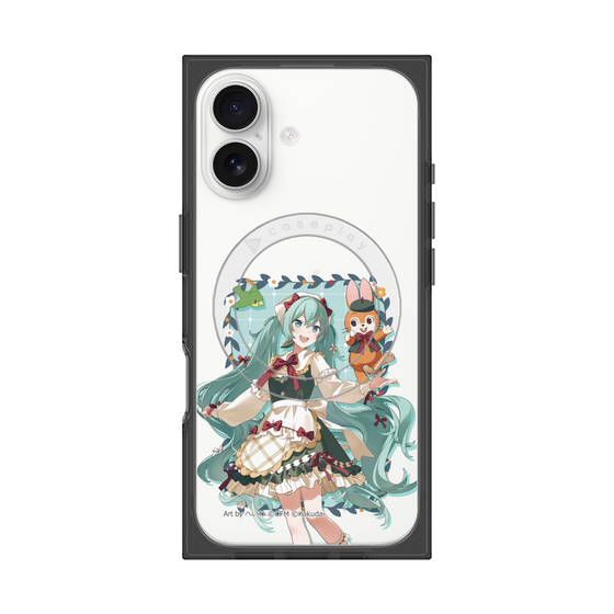 Premium Square Case with MagSafe［ Hatsune Miku × Kuppy Ramune - Hatsune Miku × Kuppy - Full-body Illustration 1 ］