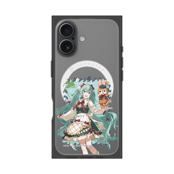 Premium Square Case with MagSafe［ Hatsune Miku × Kuppy Ramune - Hatsune Miku × Kuppy - Full-body Illustration 1 ］