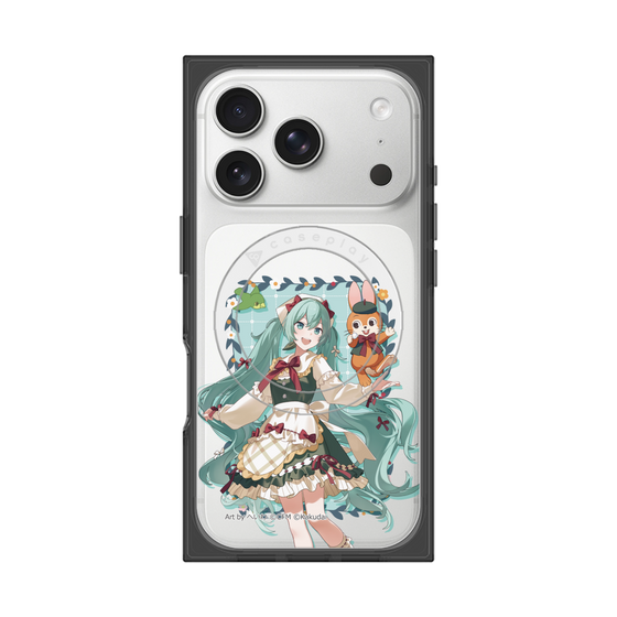 Premium Square Case with MagSafe［ Hatsune Miku × Kuppy Ramune - Hatsune Miku × Kuppy - Full-body Illustration 1 ］