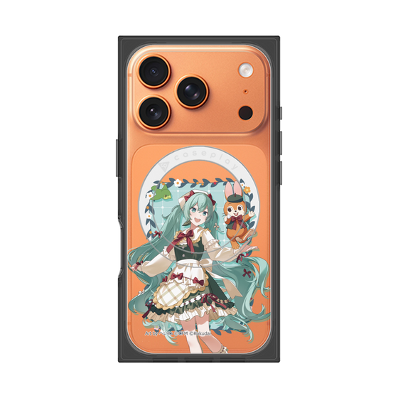 Premium Square Case with MagSafe［ Hatsune Miku × Kuppy Ramune - Hatsune Miku × Kuppy - Full-body Illustration 1 ］