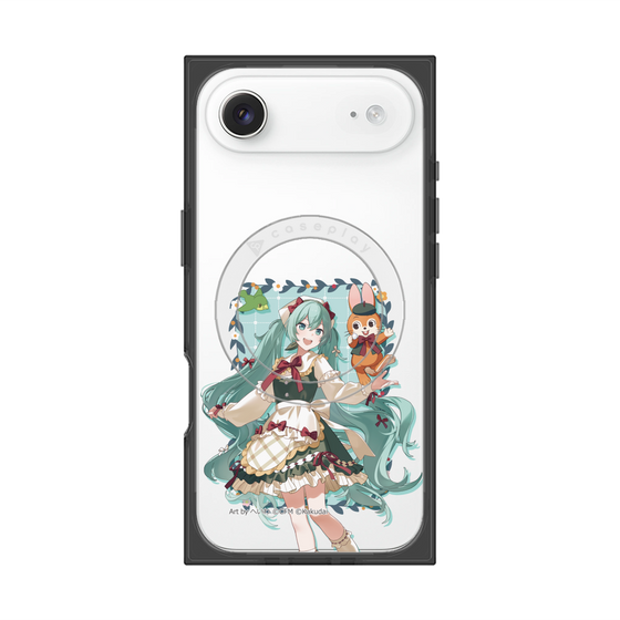 Premium Square Case with MagSafe［ Hatsune Miku × Kuppy Ramune - Hatsune Miku × Kuppy - Full-body Illustration 1 ］