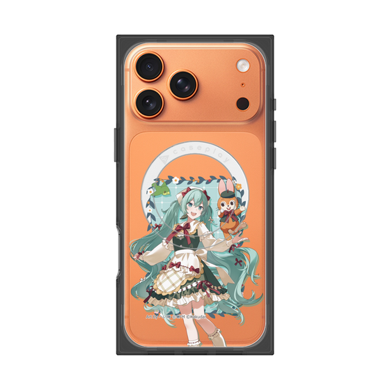 Premium Square Case with MagSafe［ Hatsune Miku × Kuppy Ramune - Hatsune Miku × Kuppy - Full-body Illustration 1 ］