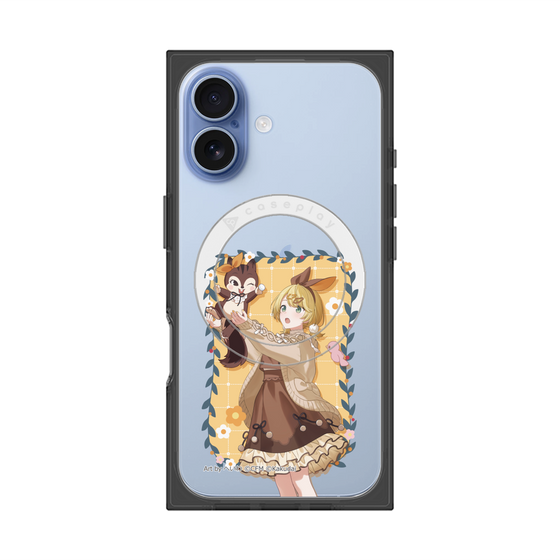 Premium Square Case with MagSafe［ Hatsune Miku × Kuppy Ramune - Kagamine Rin × Ram - Full-body Illustration 1 ］