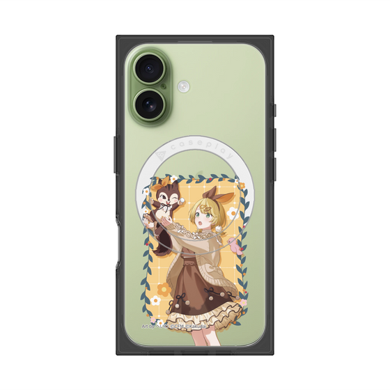 Premium Square Case with MagSafe［ Hatsune Miku × Kuppy Ramune - Kagamine Rin × Ram - Full-body Illustration 1 ］