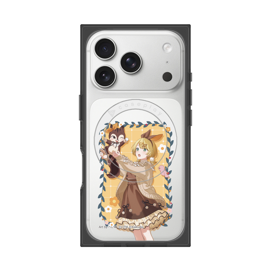 Premium Square Case with MagSafe［ Hatsune Miku × Kuppy Ramune - Kagamine Rin × Ram - Full-body Illustration 1 ］