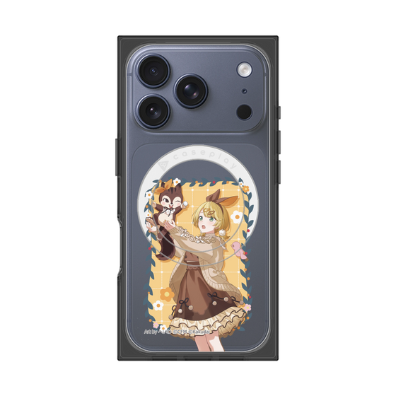 Premium Square Case with MagSafe［ Hatsune Miku × Kuppy Ramune - Kagamine Rin × Ram - Full-body Illustration 1 ］
