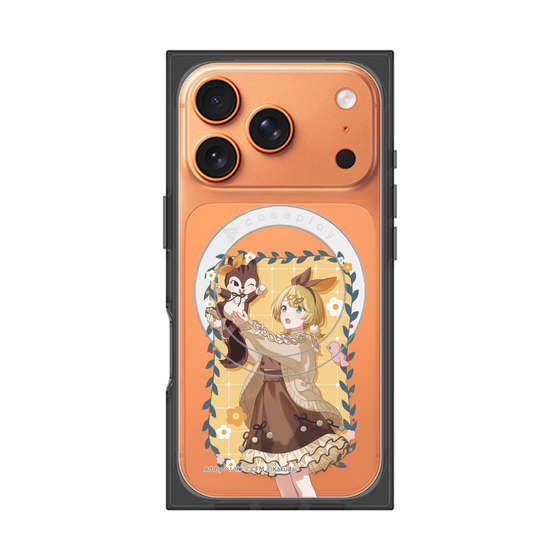 Premium Square Case with MagSafe［ Hatsune Miku × Kuppy Ramune - Kagamine Rin × Ram - Full-body Illustration 1 ］
