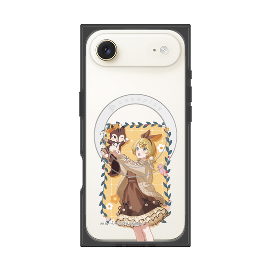 Premium Square Case with MagSafe［ Hatsune Miku × Kuppy Ramune - Kagamine Rin × Ram - Full-body Illustration 1 ］