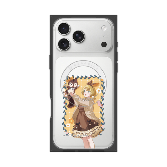 Premium Square Case with MagSafe［ Hatsune Miku × Kuppy Ramune - Kagamine Rin × Ram - Full-body Illustration 1 ］