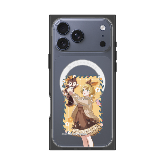 Premium Square Case with MagSafe［ Hatsune Miku × Kuppy Ramune - Kagamine Rin × Ram - Full-body Illustration 1 ］