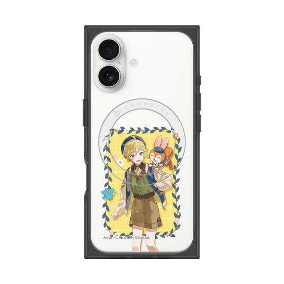Premium Square Case with MagSafe［ Hatsune Miku × Kuppy Ramune - Kagamine Len × Kuppy - Full-body Illustration 1 ］