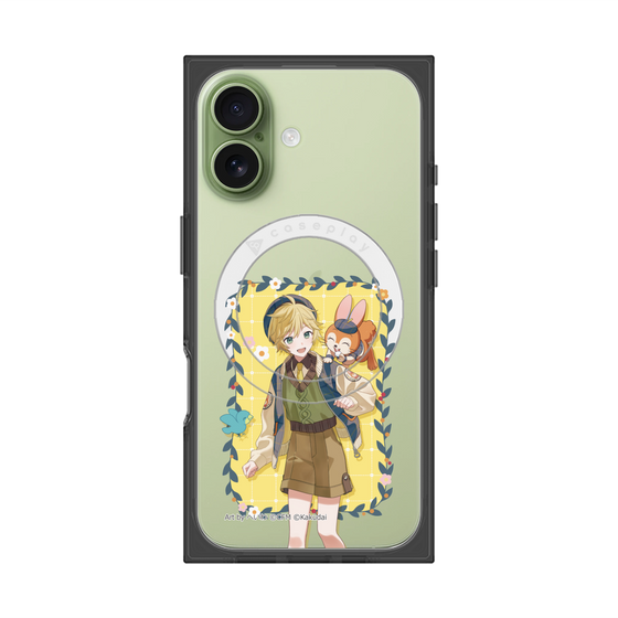 Premium Square Case with MagSafe［ Hatsune Miku × Kuppy Ramune - Kagamine Len × Kuppy - Full-body Illustration 1 ］