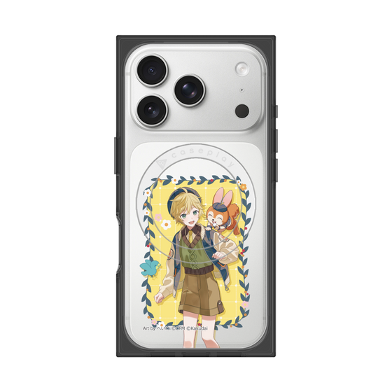 Premium Square Case with MagSafe［ Hatsune Miku × Kuppy Ramune - Kagamine Len × Kuppy - Full-body Illustration 1 ］