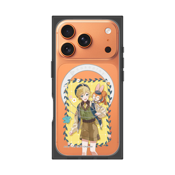 Premium Square Case with MagSafe［ Hatsune Miku × Kuppy Ramune - Kagamine Len × Kuppy - Full-body Illustration 1 ］