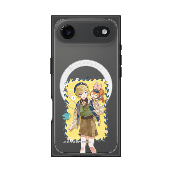 Premium Square Case with MagSafe［ Hatsune Miku × Kuppy Ramune - Kagamine Len × Kuppy - Full-body Illustration 1 ］
