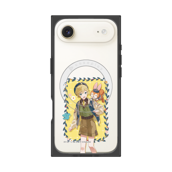 Premium Square Case with MagSafe［ Hatsune Miku × Kuppy Ramune - Kagamine Len × Kuppy - Full-body Illustration 1 ］