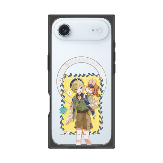 Premium Square Case with MagSafe［ Hatsune Miku × Kuppy Ramune - Kagamine Len × Kuppy - Full-body Illustration 1 ］