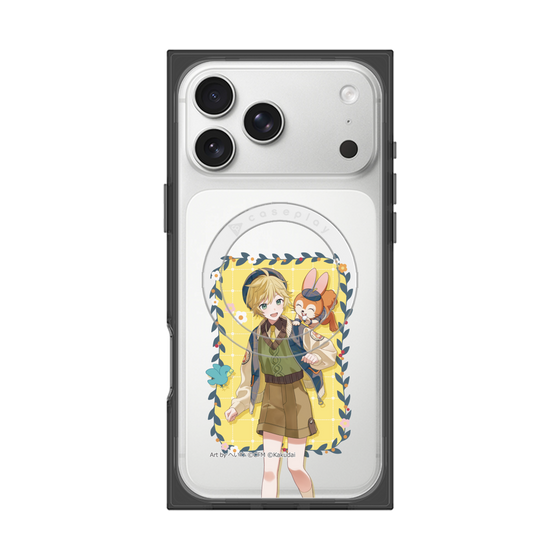 Premium Square Case with MagSafe［ Hatsune Miku × Kuppy Ramune - Kagamine Len × Kuppy - Full-body Illustration 1 ］