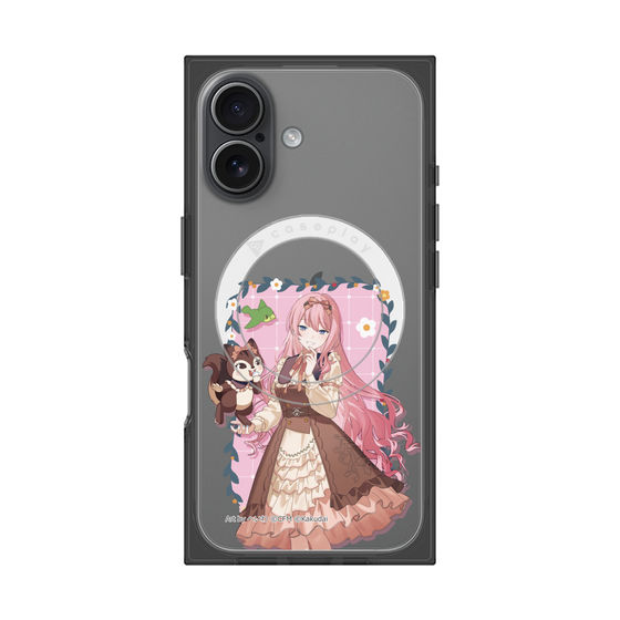 Premium Square Case with MagSafe［ Hatsune Miku × Kuppy Ramune - Megurine Luka × Ram - Full-body Illustration 1 ］