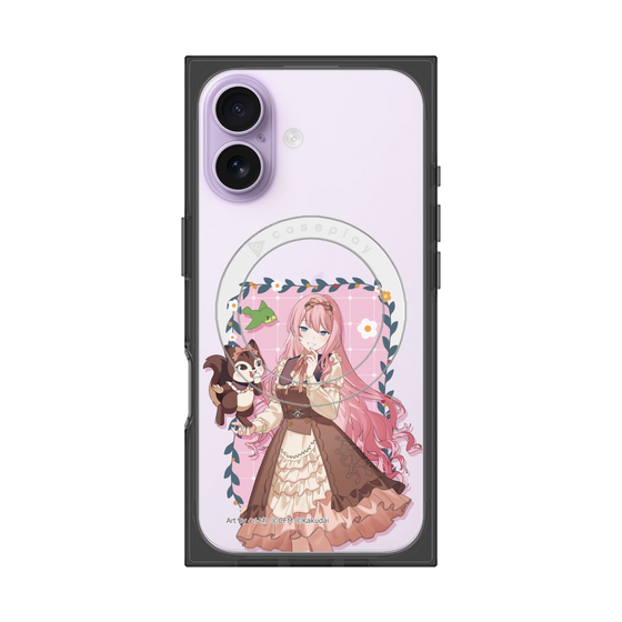 Premium Square Case with MagSafe［ Hatsune Miku × Kuppy Ramune - Megurine Luka × Ram - Full-body Illustration 1 ］