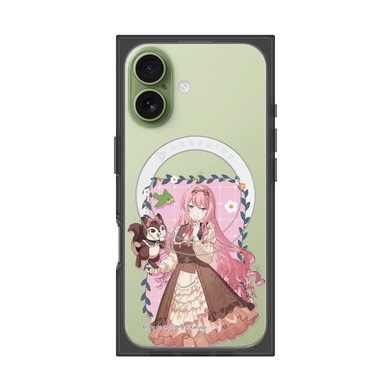 Premium Square Case with MagSafe［ Hatsune Miku × Kuppy Ramune - Megurine Luka × Ram - Full-body Illustration 1 ］
