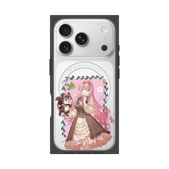 Premium Square Case with MagSafe［ Hatsune Miku × Kuppy Ramune - Megurine Luka × Ram - Full-body Illustration 1 ］