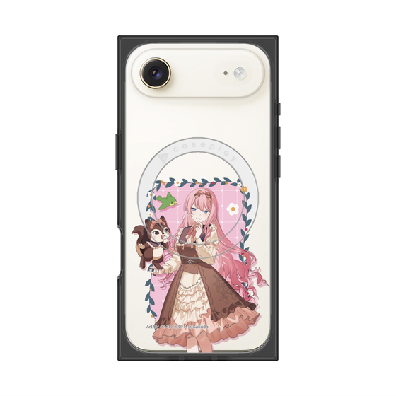 Premium Square Case with MagSafe［ Hatsune Miku × Kuppy Ramune - Megurine Luka × Ram - Full-body Illustration 1 ］