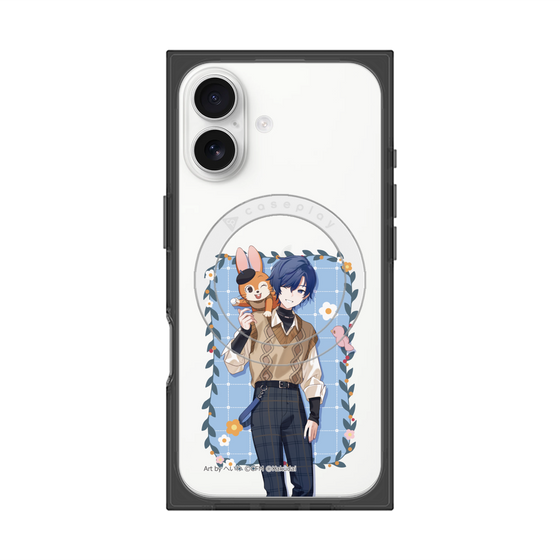 Premium Square Case with MagSafe［ Hatsune Miku × Kuppy Ramune - KAITO × Kuppy - Full-body Illustration 1 ］