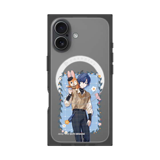 Premium Square Case with MagSafe［ Hatsune Miku × Kuppy Ramune - KAITO × Kuppy - Full-body Illustration 1 ］