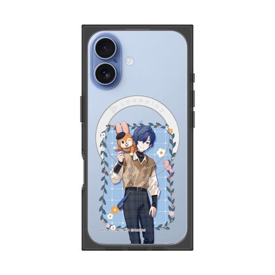 Premium Square Case with MagSafe［ Hatsune Miku × Kuppy Ramune - KAITO × Kuppy - Full-body Illustration 1 ］