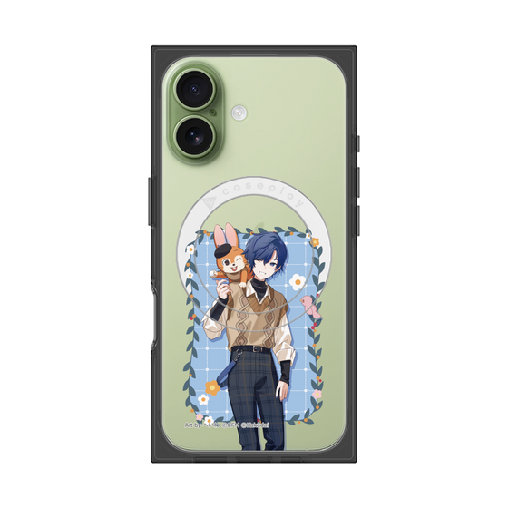 Premium Square Case with MagSafe［ Hatsune Miku × Kuppy Ramune - KAITO × Kuppy - Full-body Illustration 1 ］