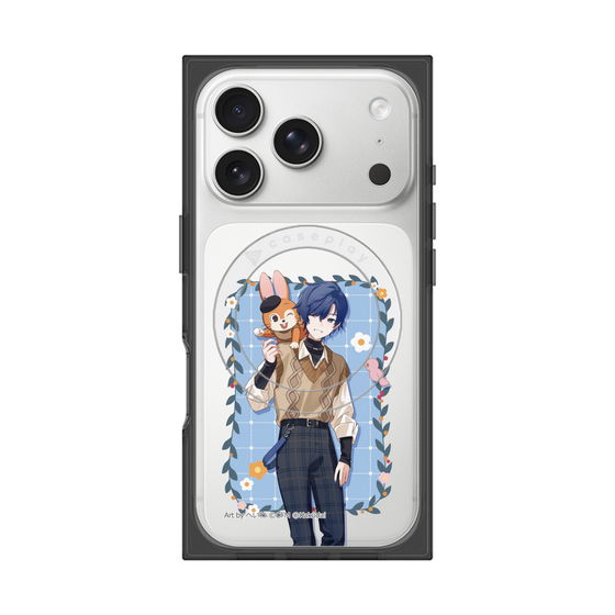 Premium Square Case with MagSafe［ Hatsune Miku × Kuppy Ramune - KAITO × Kuppy - Full-body Illustration 1 ］