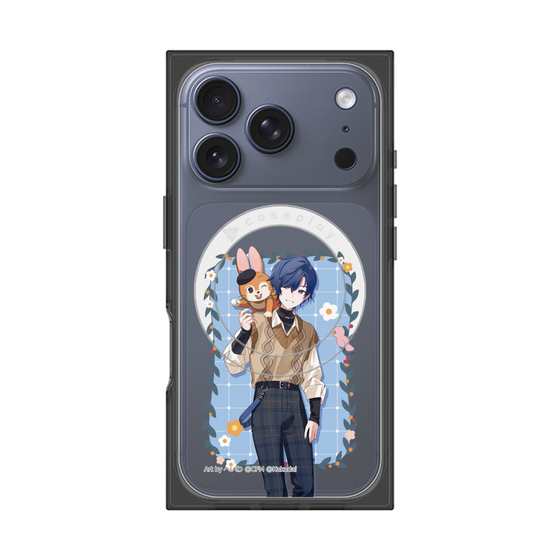 Premium Square Case with MagSafe［ Hatsune Miku × Kuppy Ramune - KAITO × Kuppy - Full-body Illustration 1 ］
