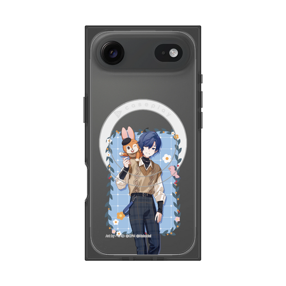 Premium Square Case with MagSafe［ Hatsune Miku × Kuppy Ramune - KAITO × Kuppy - Full-body Illustration 1 ］